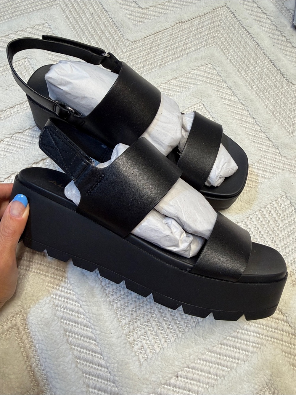 ALDO - Black Platform Sandals